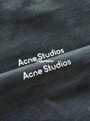 【現貨】Acne Studios 22FW 經典小logo 印花字母 素色簡約 圓領純棉長袖T恤：圖片 8