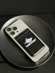 巴黎 BLC 24SS Cash Magnet 幻影 磁吸 LOGO 小牛皮 卡套卡夾卡包：圖片 4