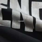 【現貨】巴黎 BLC 24FW 秀款 膠帶 繃帶logo 水洗做舊 帽T連帽衛衣帽衫 黑色：圖片 10