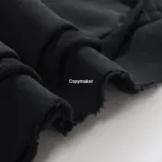 【現貨】巴黎 BLC 24FW 秀款 膠帶 繃帶logo 水洗做舊 帽T連帽衛衣帽衫 黑色：圖片 14