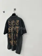 巴黎 BLC 23FW Heavy Metal T-shirt 梵文泥染做舊 短袖T恤：圖片 13