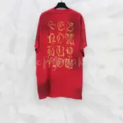 巴黎 BLC 23FW Heavy Metal T-shirt 梵文泥染做舊 短袖T恤：圖片 17