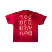 巴黎 BLC 23FW Heavy Metal T-shirt 梵文泥染做舊 短袖T恤：圖片 5