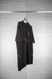 1V 22FW 素色 刺繡小Logo字母別針 短袖 T恤 毛衣短袖 針織短袖：圖片 5