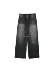 【預售】Acne Studios 24FW 經典直筒寬鬆版型 水洗漸層黑灰 2021M 直筒牛仔褲寬版工裝褲：圖片 3