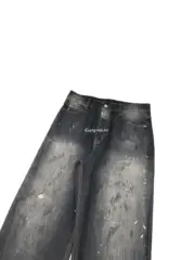 【預售】Acne Studios 24FW 經典直筒寬鬆版型 水洗漸層黑灰 2021M 直筒牛仔褲寬版工裝褲：圖片 4