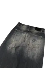 【預售】Acne Studios 24FW 經典直筒寬鬆版型 水洗漸層黑灰 2021M 直筒牛仔褲寬版工裝褲：圖片 7