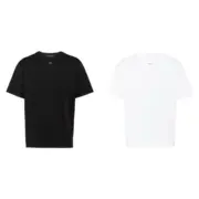 【原廠面料】PRA 24SS 素色簡約 絲光棉抗皺 小logo字母 短袖T恤 二色：圖片 2