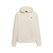 【現貨】【全套包裝】PRA 24FW 素色簡約 三角標小logo 鐵牌 帽T連帽衛衣長袖 米色：圖片 2