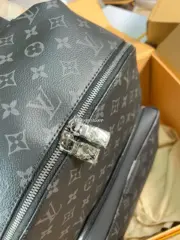 【預售】1V Discovery PM 經典老花 帆布拼接牛皮 後背包雙肩包 黑色：圖片 9