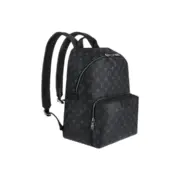 【預售】1V Discovery PM 經典老花 帆布拼接牛皮 後背包雙肩包 黑色