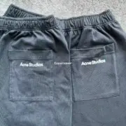 【預售】Acne Studios 24FW 簡約素色小logo 經典款 短褲棉短褲休閒褲：圖片 6