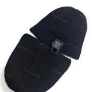 PRA 20FW 尼龍拼接 經典三角標 羊毛混紡 毛帽冷帽毛線帽帽子：圖片 12