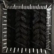 PRA 20FW 尼龍拼接 經典三角標 羊毛混紡 毛帽冷帽毛線帽帽子：圖片 13