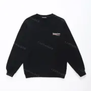 巴黎 BLC 22FW Political Campaign 可樂 波浪 經典 大學T圓領衛衣長袖：圖片 4