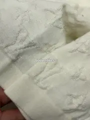 【現貨】1V 25SS 袖子提花壓紋 經典字母logo 簡約素色 短袖 T恤 深藍/白色：圖片 13