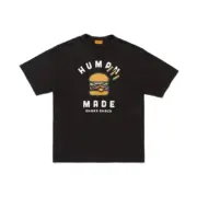 【預售】Human Made x Shake Shack 25ss 聯名 漢堡印花竹節棉 圓筒短袖T恤：圖片 2