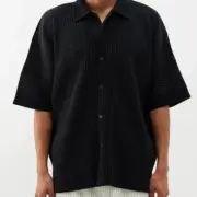 Homme Plisse lssey Mivake 22SS 三宅一生 經典 褶皺 短袖襯衫 JJ122：圖片 5