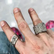 【預售】【原廠包裝】巴黎 BLC Gourmette Ring 浮雕不規則戒指指環 白銅：圖片 3