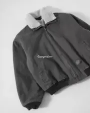 【現貨】Acne Studios 23FW 水洗做舊 帆布羊羔絨 夾克外套 短版 可拆卸：圖片 8