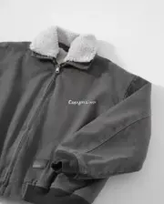 【現貨】Acne Studios 23FW 水洗做舊 帆布羊羔絨 夾克外套 短版 可拆卸：圖片 9