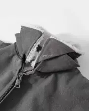 【現貨】Acne Studios 23FW 水洗做舊 帆布羊羔絨 夾克外套 短版 可拆卸：圖片 11