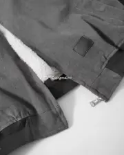 【現貨】Acne Studios 23FW 水洗做舊 帆布羊羔絨 夾克外套 短版 可拆卸：圖片 13