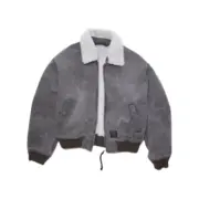 【現貨】Acne Studios 23FW 水洗做舊 帆布羊羔絨 夾克外套 短版 可拆卸：圖片 2