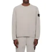 【現貨】STONE ISLAND 24SS CLOSED LOOP 閉環系列 高端支線 白標 石頭島 大學T圓領衛衣：圖片 3