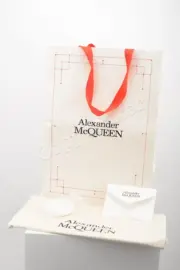 【預售】Alexander McQueen 亞歷山大 麥昆 經典 黑白皮尾 絨尾 小白鞋 板鞋：圖片 32