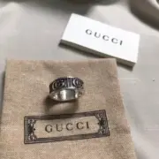 GUC 20SS GG MARMONT SILVER RING 復古雙G作舊 925純銀 戒指 銀黑色：圖片 9