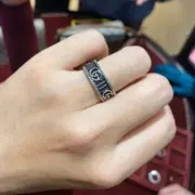 GUC 20SS GG MARMONT SILVER RING 復古雙G作舊 925純銀 戒指 銀黑色