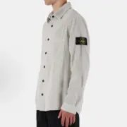 【現貨】STONE ISLAND 23FW 石頭島 燈芯絨 鈕扣夾克外套長袖襯衫 石灰白：圖片 3