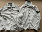 【現貨】STONE ISLAND 23FW 石頭島 燈芯絨 鈕扣夾克外套長袖襯衫 石灰白：圖片 6