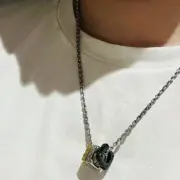 【預售】【過驗】【雙11新品】1V Monogram Bold Ins風格 經典logo 三圈項鍊吊墜：圖片 4