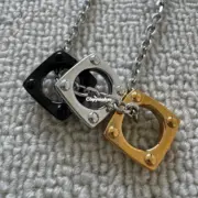 【預售】【過驗】【雙11新品】1V Monogram Bold Ins風格 經典logo 三圈項鍊吊墜：圖片 7