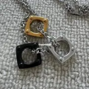 【預售】【過驗】【雙11新品】1V Monogram Bold Ins風格 經典logo 三圈項鍊吊墜：圖片 11