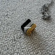 【預售】【過驗】【雙11新品】1V Monogram Bold Ins風格 經典logo 三圈項鍊吊墜：圖片 13