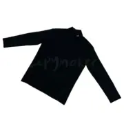 PRA 23FW 素色簡約 三角標小logo 鐵牌 高領長袖T恤 打底衫 內搭：圖片 4