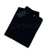 PRA 23FW 素色簡約 三角標小logo 鐵牌 高領長袖T恤 打底衫 內搭：圖片 5