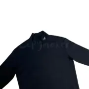 PRA 23FW 素色簡約 三角標小logo 鐵牌 高領長袖T恤 打底衫 內搭：圖片 6