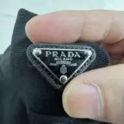 PRA 23FW 素色簡約 三角標小logo 鐵牌 高領長袖T恤 打底衫 內搭：圖片 13