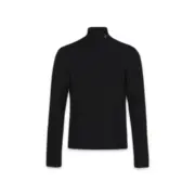 PRA 23FW 素色簡約 三角標小logo 鐵牌 高領長袖T恤 打底衫 內搭：圖片 2