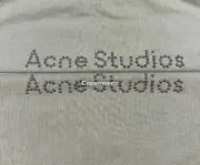 【現貨】Acne Studios 25SS 原廠鉚釘logo字母 圓領純棉短袖T恤 卡其色：圖片 9