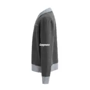 【準現貨】【福利回饋】 M1U 25FW 繆繆 刺繡小標logo 羊毛混紡 假兩件毛衣襯衫衛衣：圖片 5