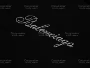 巴黎 BLC 24SS HANDWRITTEN 素色 背面logo 手寫書寫體 水鑽字母 破壞 短袖T恤：圖片 8