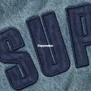 【預售】SUP 25SS Arc Denim Coaches Jacket 單寧刺繡貼布 牛仔夾克外套 黑色/牛仔藍：圖片 13
