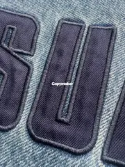 【預售】SUP 25SS Arc Denim Coaches Jacket 單寧刺繡貼布 牛仔夾克外套 黑色/牛仔藍：圖片 14