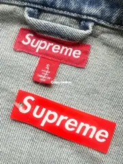 【預售】SUP 25SS Arc Denim Coaches Jacket 單寧刺繡貼布 牛仔夾克外套 黑色/牛仔藍：圖片 17