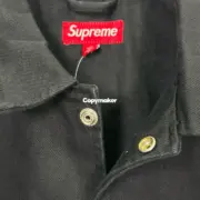 【預售】SUP 25SS Arc Denim Coaches Jacket 單寧刺繡貼布 牛仔夾克外套 黑色/牛仔藍：圖片 21